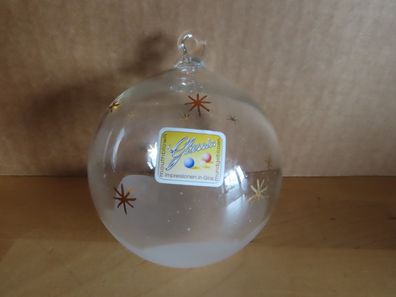 Weihnachtskugel Christbaumkugel Glaskugel Milchig u. Sterne mounthblown Glassics