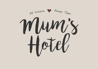IB Laursen Metall Schild "Mum's Hotel All Inclusive Always Open" Hotel Mama Herz