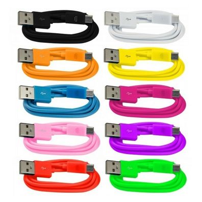 10 x 1m Micro USB PVC Kabel Ladekabel Datenkabel für Samsung Galaxy, Huawei, uvm