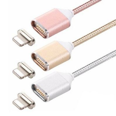 1m Premium Nylon USB-C Typ C Kabel Datenkabel mit Magnetkupplung Magnet