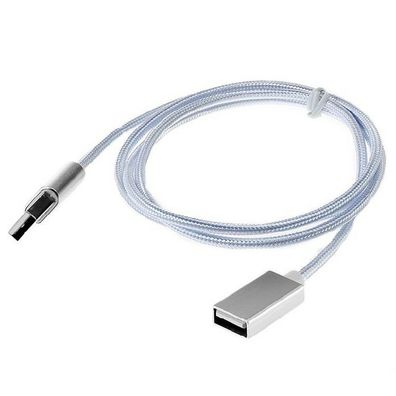 1m USB Verlängerungskabel Datenkabel Kabel USB-A Typ A Male auf Female Nylon