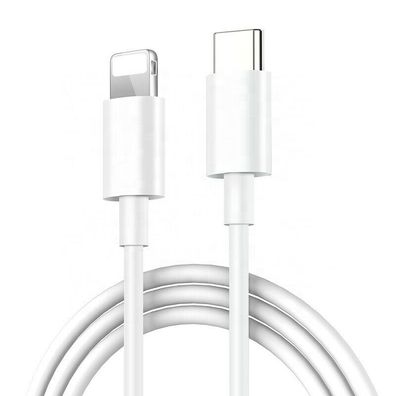 1m PVC Kabel 3A schnell PD Lightning auf USB-C passend für iPhone 7 8 X XS XR 11