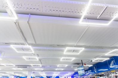 LED Rahmenbeleuchtung Panel 40W 62x62cm Rahmen Beleuchtet Warmweiß 3400lm Ultrasl...