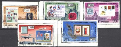 Korea Mi 1991 - 1995 gest. Briefmarkenausstellung 1980 # 535