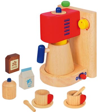 I´m Toy Kaffeemaschine aus Holz für Spielküche Kaffeeautomat mit Zubehör 97970