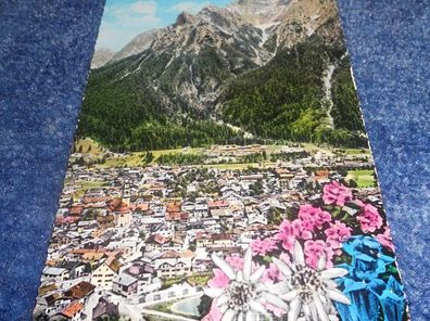 4417 / Ansichtskarte - Mittenwald mit Karwendelgebirge