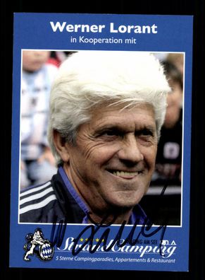 Werner Lorant Autogrammkarte TSV 1860 München Original Signiert