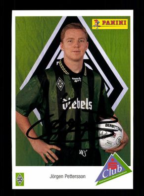 Jörgen Pettersson Autogrammkarte Borussia Mönchengladbach 1995-96 Original