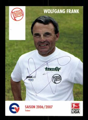 Wolfgang Frank Autogrammkarte Kickers Offenbach 2006-07 Original Signiert