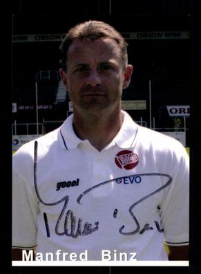 Manfred Binz Autogrammkarte Kickers Offenbach 2003-04 Original Signiert