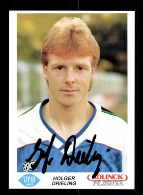 Holger Drieling Autogrammkarte VFB Oldenburg 1990-91 Original Signiert