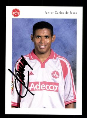 Junior Carlos de Jesus Autogrammkarte 1 FC Nürnberg 2000-01 2. Karte Original