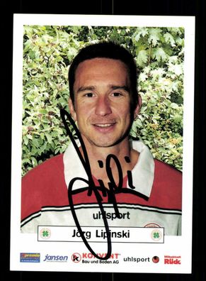 Jörg Lipinski Autogrammkarte Rot weiss Oberhausen 2001-02 Original Signiert