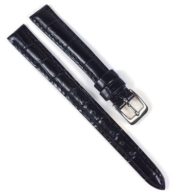 Casio Uhrenarmband 12mm Leder schwarz LTP-1236