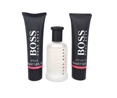 Hugo Boss Bottled SPORT 50ml EDT Spray, 50ml Shower Gel, 50 ml Aftershave Balm