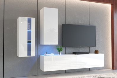 Liam E9 Möbel für Wohnzimmer Wohnwand Mediawand Schrankwand Wohnschrank