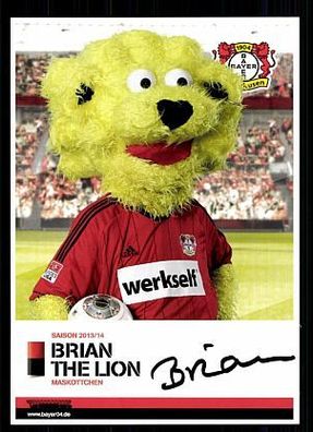 Brian the Lion Bayer Leverkusen 2013-14 1. Karte TOP + A 62194