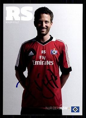 Roger Stilz Hamburger SV 2013-14 Autogrammkarte + A 62234