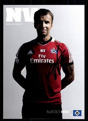 Nikola Vidovic Hamburger SV 2013-14 Autogrammkarte + A 62236