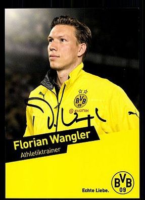 Florian Wangler Borussia Dortmund 2013-14 Autogrammkarte + A 62316
