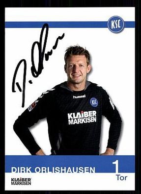 Dirk Orlishausen Karlsruher SC 2013-14 Autogrammkarte + A 62336