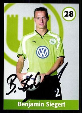 Benjamin Siegert VFL Wolfsburg 2001-02 Autogrammkarte + A 62389