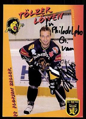Florian Zeller Tölzer Löwen Autogrammkarte Original Signiert Eishockey + A 62407