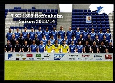 Mannschaftskarte TSG Hoffenheim 2013-14 TOP + A 62330 OU
