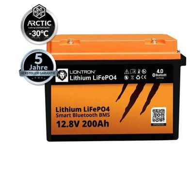 Liontron ARCTIC Lithium LiFePo4 Akku 26 kg 12.8V 200Ah Versorgungsbatterie