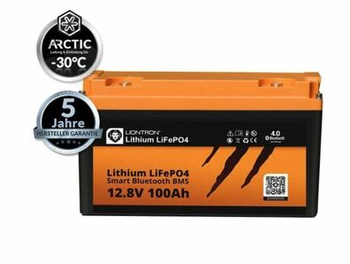 Liontron ARCTIC Lithium LiFePo4 Akku 14,5 kg 12.8V 100Ah Versorgungsbatterie