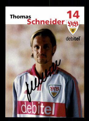Thomas Schneider Autogrammkarte VFB Stuttgart 2001-02 Original Signiert