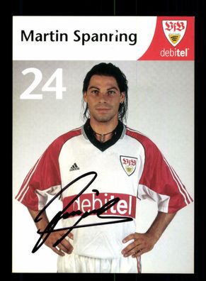 Martin Spanring Autogrammkarte VFB Stuttgart 1999-00 Original Signiert