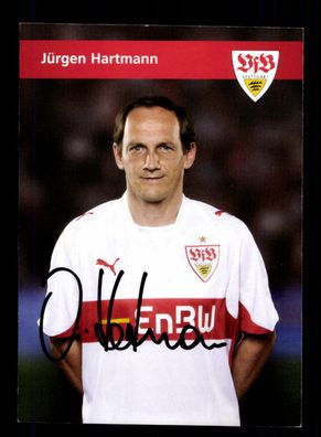 Jürgen Hartmann Autogrammkarte VFB Stuttgart Traditionsmannschaft 2008-09