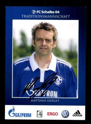 Matthias Herget Autogrammkarte FC Schalke 04 Original Signiert