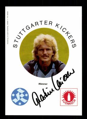 Martin Wiesner Autogrammkarte Stuttgarter Kickers 1983-84 Original Signiert