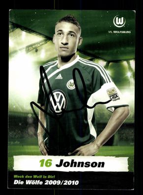 Fabian Johnson Autogrammkarte VfL Wolfsburg 2009-10 Original Signiert