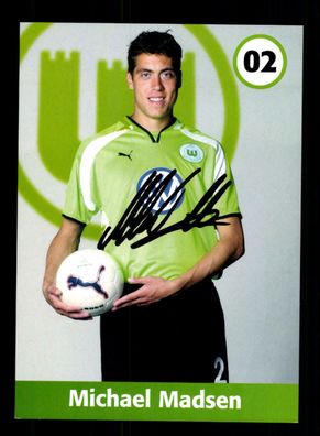 Michael Madsen Autogrammkarte VfL Wolfsburg 2001-02 Original Signiert