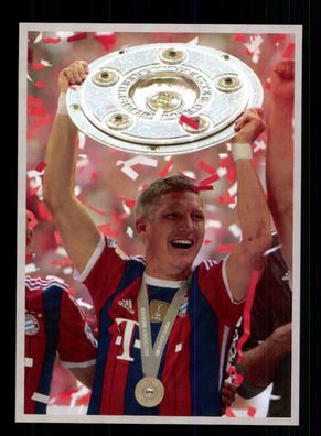 Bastian Schweinsteiger Autogrammkarte Bayern München Deutscher Meister