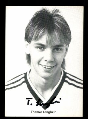 Thomas Langbein Autogrammkarte SG Wattenscheid 09 1987-88 Original Signiert