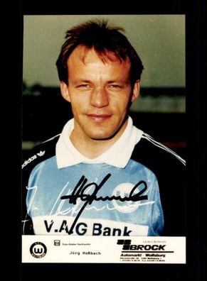 Jörg Hoßbach Foto VfL Wolfsburg 1992-93 Original Signiert