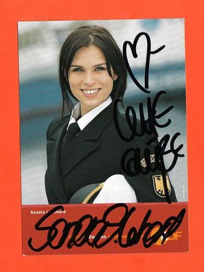 Sandra Leonhard - ( Küstenwache ) - persönlich signierte Autogrammkarte (1)