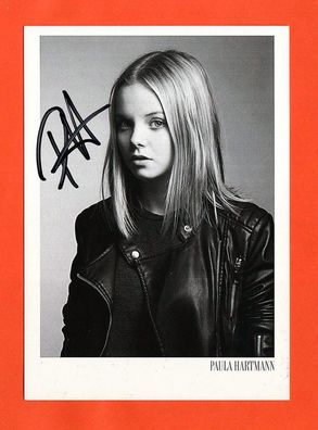 Paula Hartmann- ( deutsche Schauspielerin ) - persönlich signierte Autogrammkarte