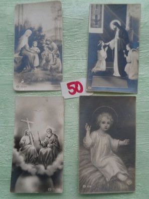 4 alte Peka Votivbild Andachtsbild Heiligenbilder "Foto" eines von 1934