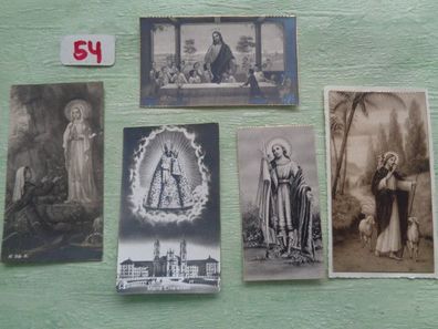 5 alte Votivbild Andachtsbild Heiligenbild "Foto"gemarktet ua 1930 / 1948 Gebet etc