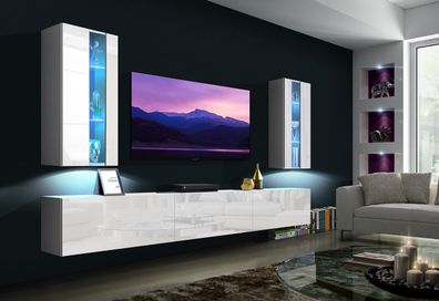 Luiziana NX20 Möbel für Wohnzimmer Wohnwand Mediawand Schrankwand Wohnschrank