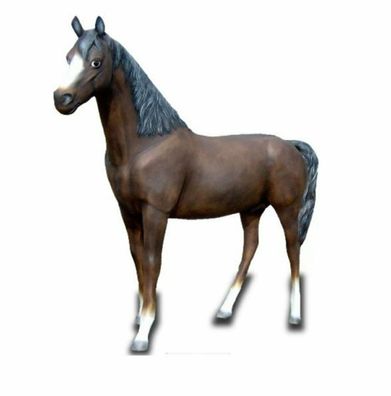 XXL Pferd lebensgross Premium Gartendeko lebensecht ca.220cm Garten Deko Figur b