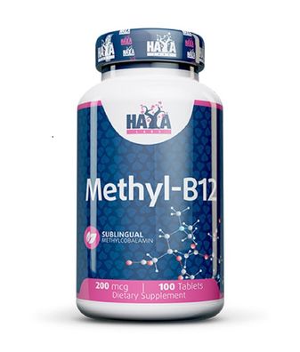 Haya Labs Methyl-B12 Sublingual 100 Tablets X 200 Mcg