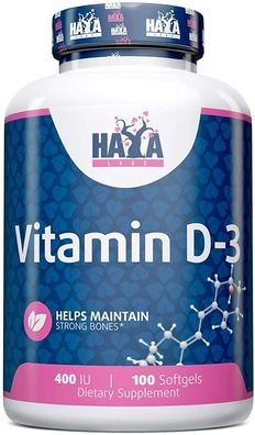 Haya Labs Vitamin D-3 400IU --- 100 softgels