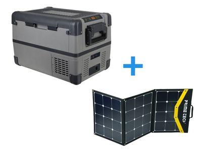 Kompressor-Kühlbox Pro-Line bis -22&deg; C, 12/24 V (28 l) + Solarpanel