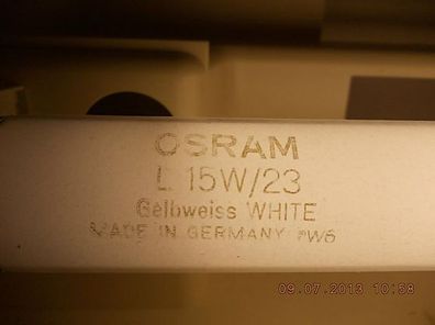 Osram L 15W/23 Gelbweiss WHITE Made in Germany